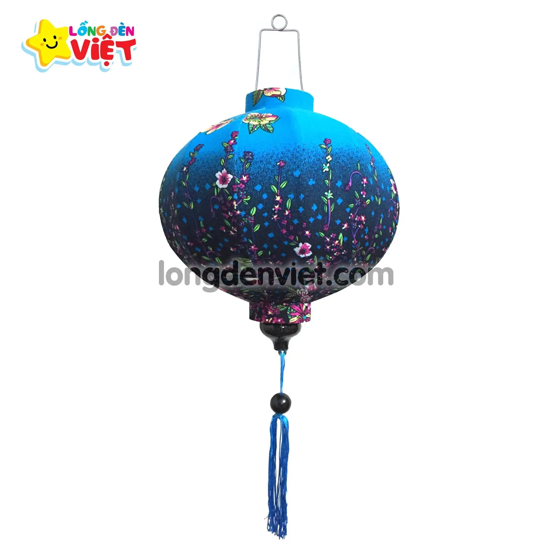 Lồng đèn Hội An Vải Hoa 11 — đèn lồng gỗ Việt Nam | LongDenViet