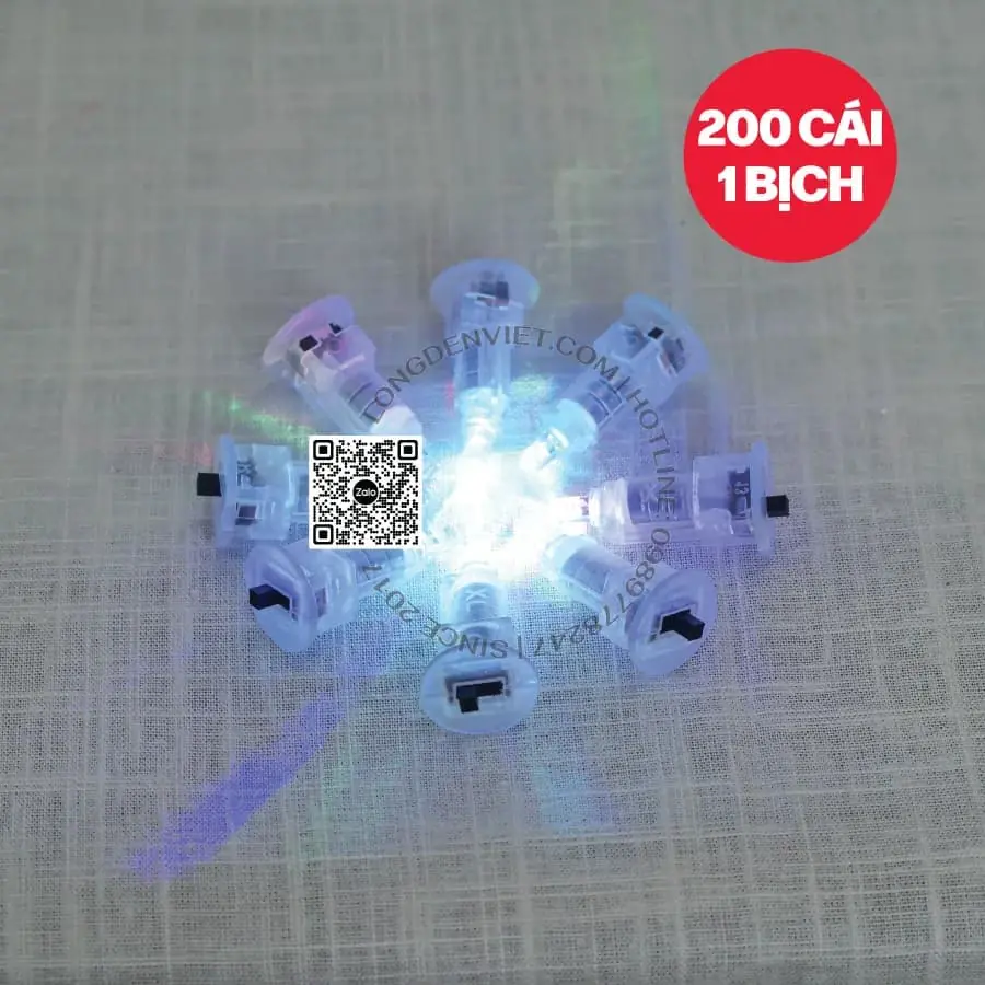 Đèn led trung thu nhấp nháy 1 bịch 200 cái — đèn lồng thủ công Việt Nam | LongDenViet