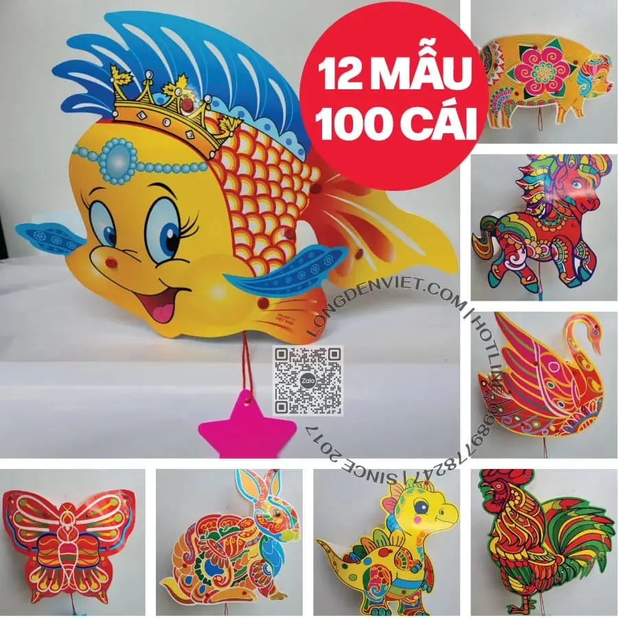 Đèn nhựa có nhạc 2 mảnh giả giấy kiếng 100 cái — đèn lồng thủ công Việt Nam | LongDenViet