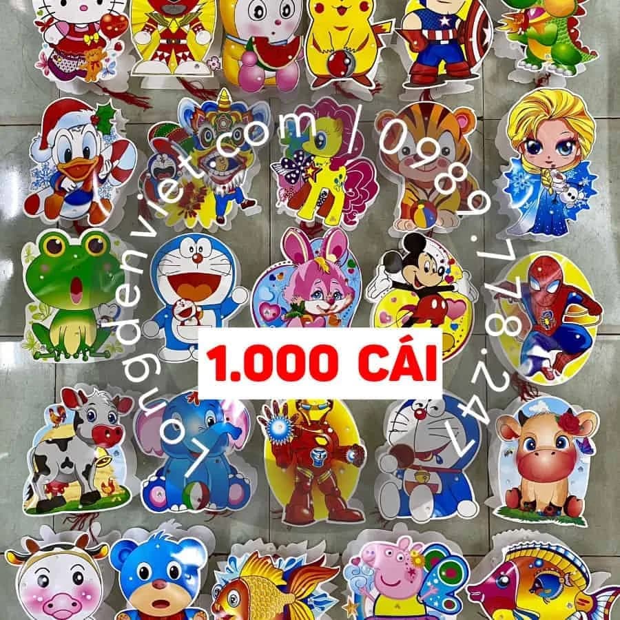 Đèn nhựa đủ mẫu 1.000 cái — đèn lồng thủ công Việt Nam | LongDenViet