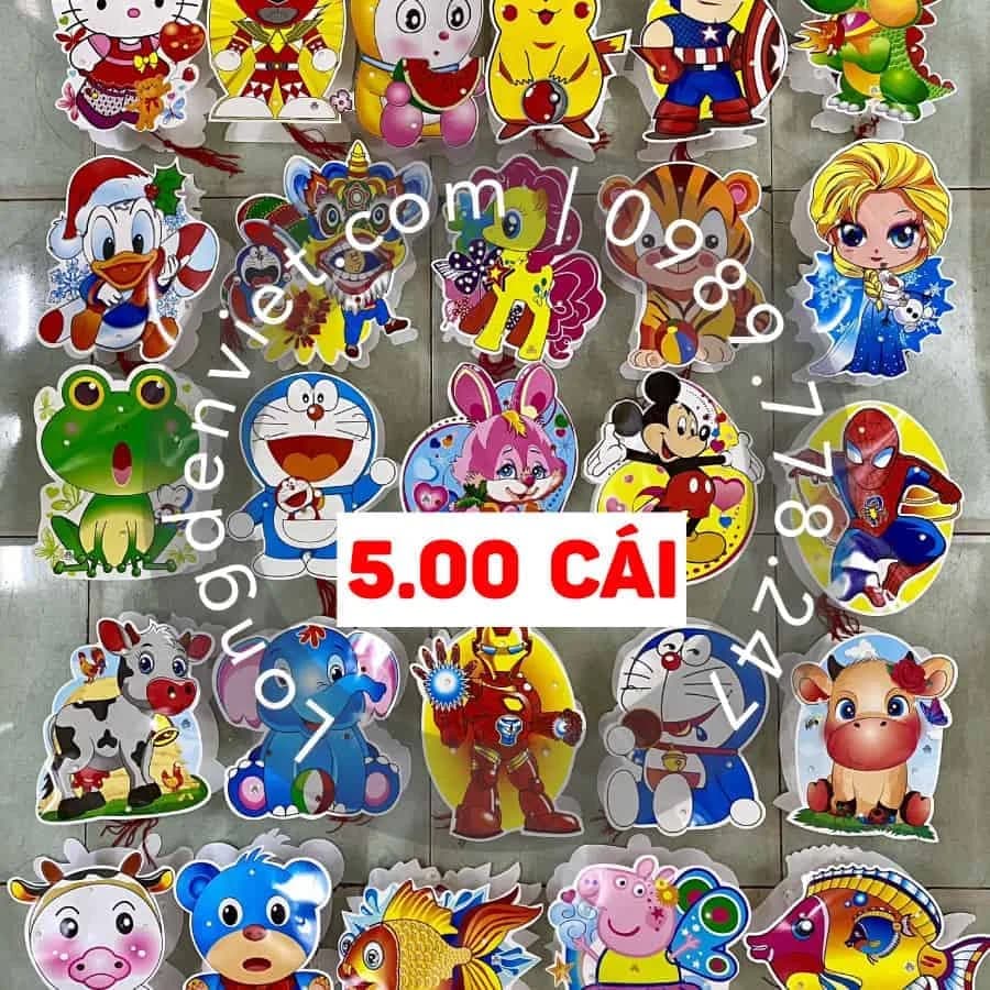 Đèn nhựa đủ mẫu 500 cái — đèn lồng thủ công Việt Nam | LongDenViet