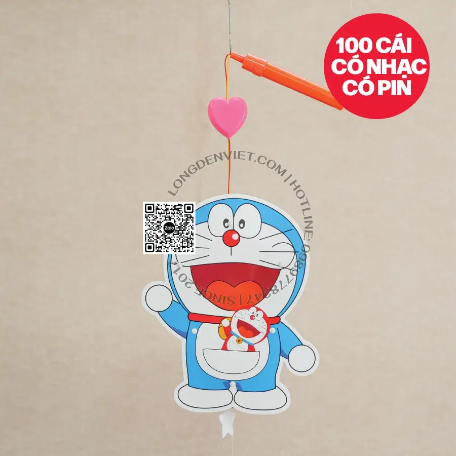 Đèn nhựa có nhạc 25cm 100 cái (sẵn pin) — đèn lồng thủ công Việt Nam | LongDenViet