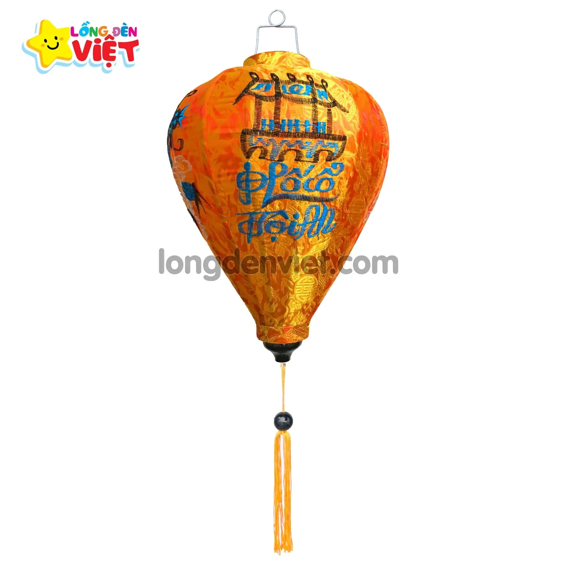 Lồng đèn thêu Phố Cổ Hội An TH19 — đèn lồng gỗ Việt Nam | LongDenViet