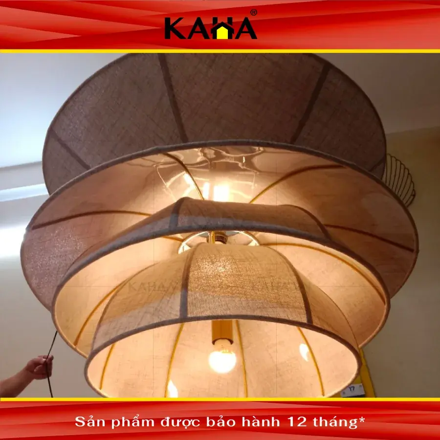 Đèn thả vải KAHA0002 — đèn lồng thủ công Việt Nam | LongDenViet
