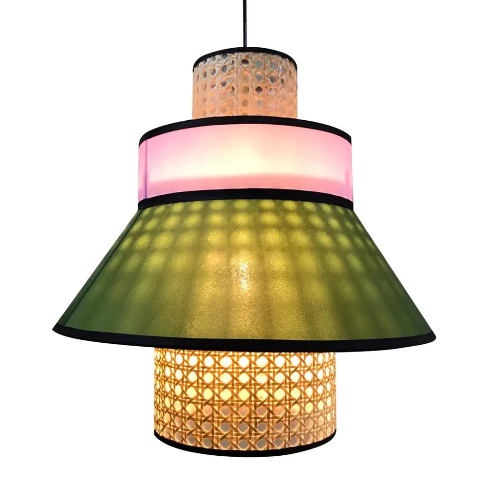 Đèn vải treo kiểu chụp đèn KH-DTR021 — đèn quán cafe Việt Nam | LongDenViet