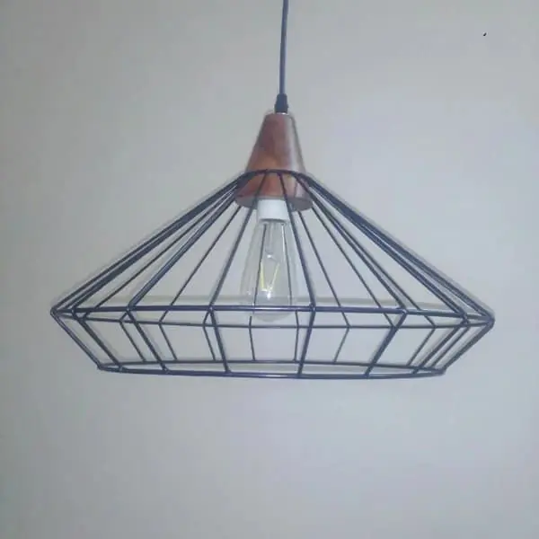 Đèn khung sắt kiểu chụp đèn KH-DTR035 — đèn quán cafe Việt Nam | LongDenViet