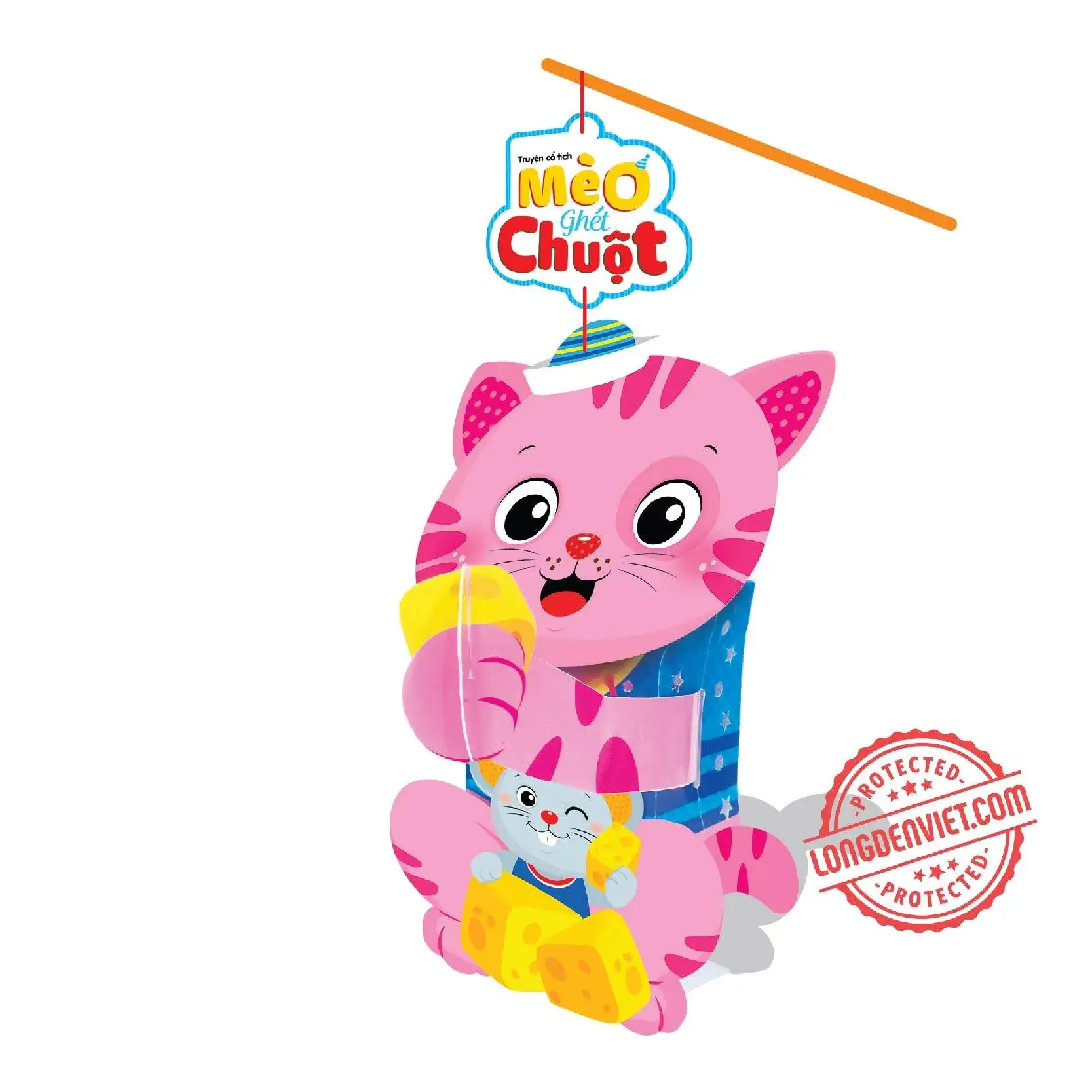 Lồng đèn sự tích Mèo ghét chuột — đèn lồng thủ công Việt Nam | LongDenViet