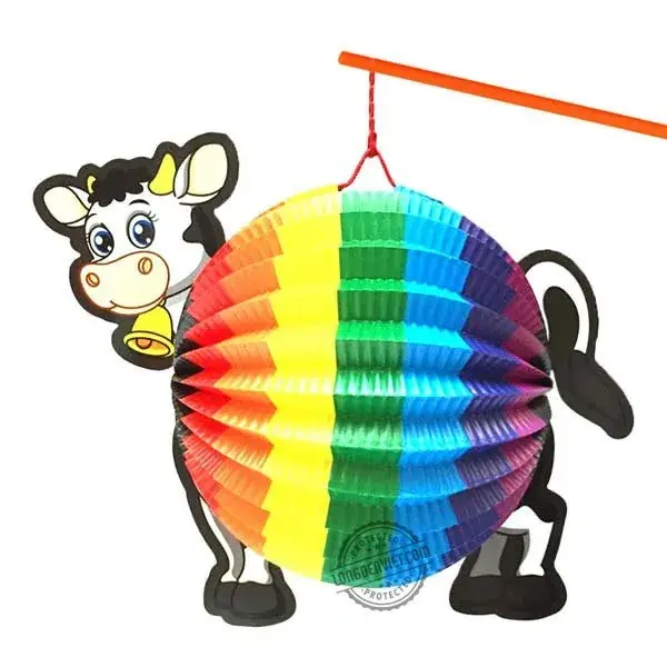 Lồng đèn bò sữa cầu vồng — đèn trung thu Việt Nam | LongDenViet