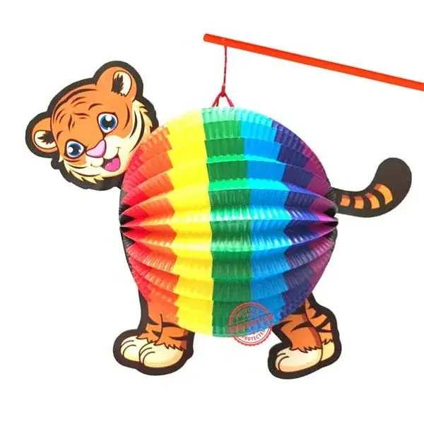 Lồng đèn Cọp cầu vồng — đèn trung thu Việt Nam | LongDenViet