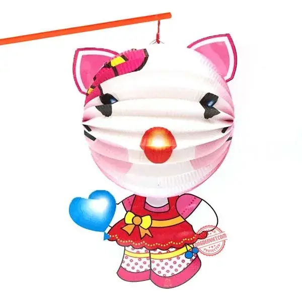 Lồng đèn giấy Mèo Kitty — đèn trung thu Việt Nam | LongDenViet
