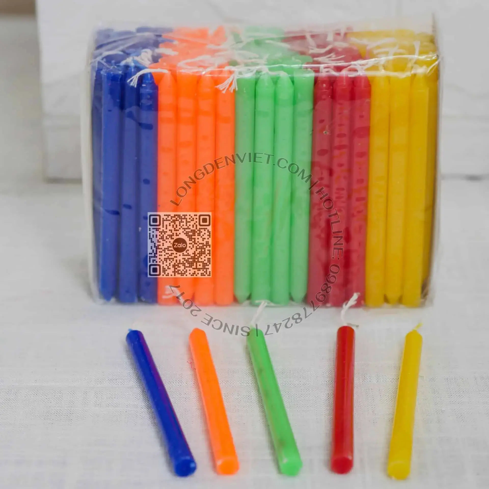 Đèn cầy gắn đèn trung thu — đèn lồng thủ công Việt Nam | LongDenViet