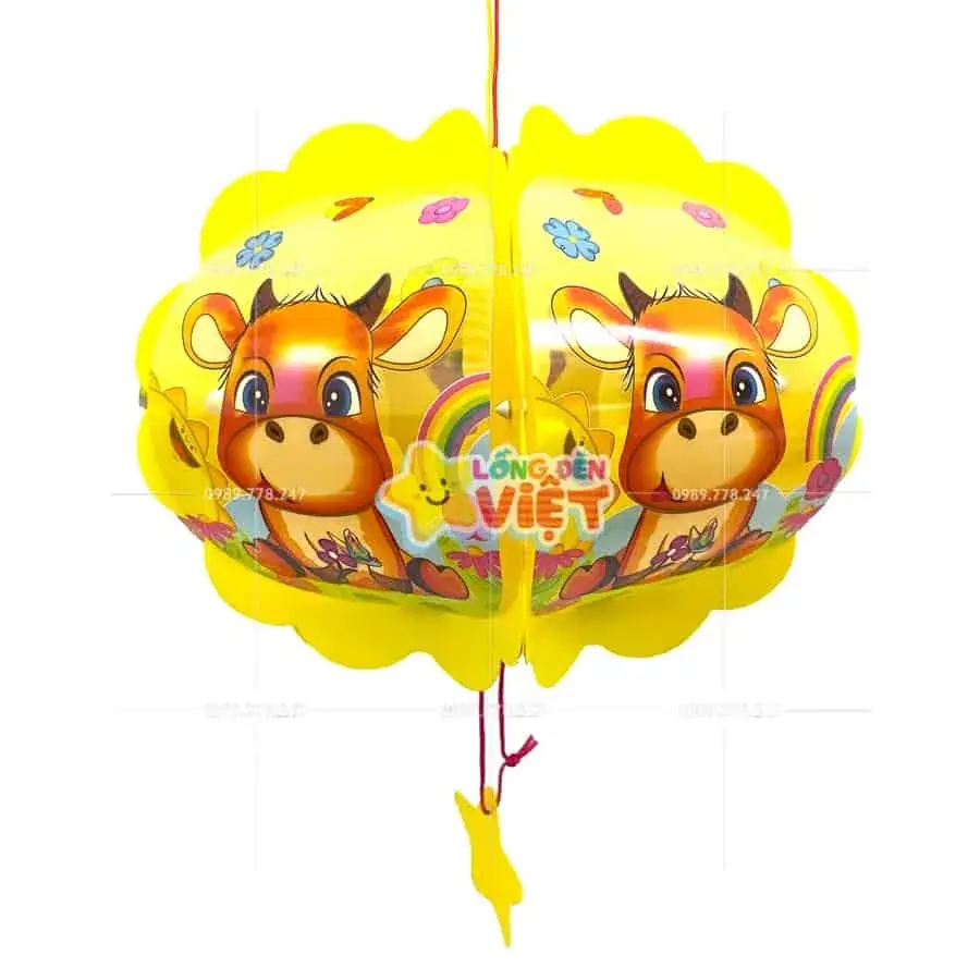 Lồng đèn nhựa Trâu con — đèn lồng thủ công Việt Nam | LongDenViet