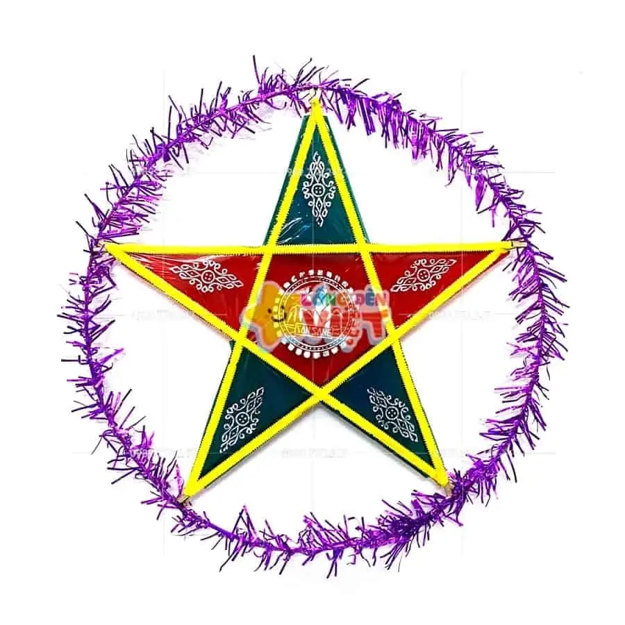 Đèn Giấy Kiếng Hình Ngôi Sao — đèn trung thu Việt Nam | LongDenViet