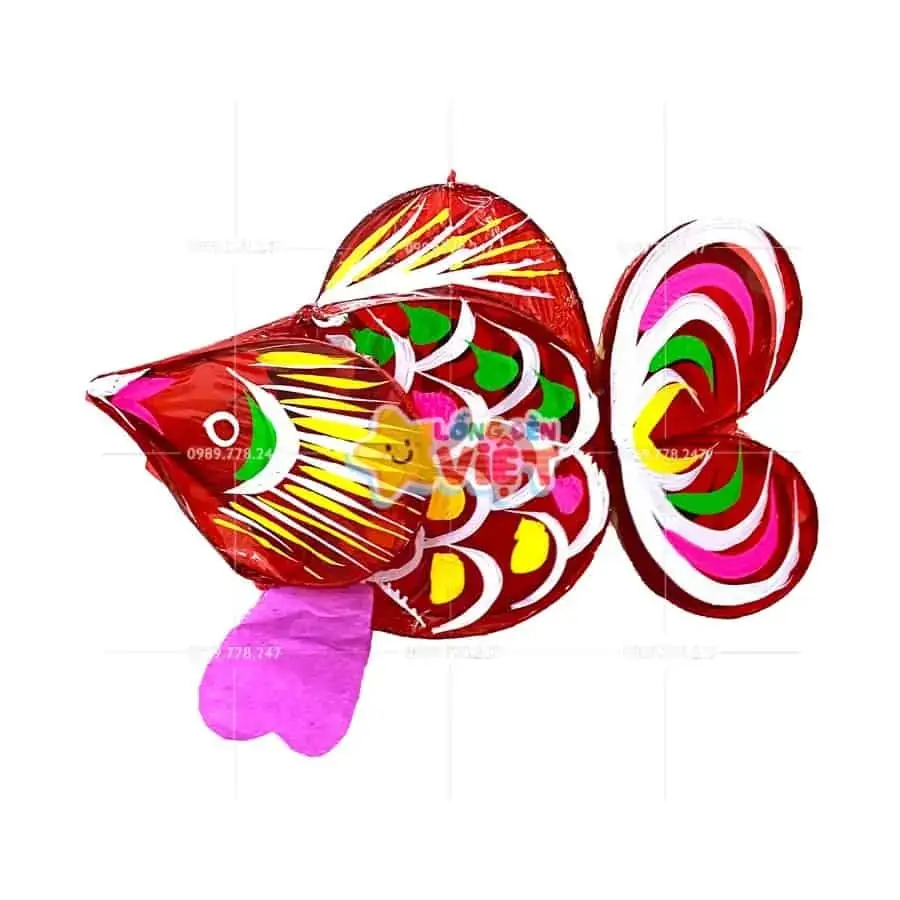 Đèn Giấy Kiếng Hình Cá Chép — đèn trung thu Việt Nam | LongDenViet