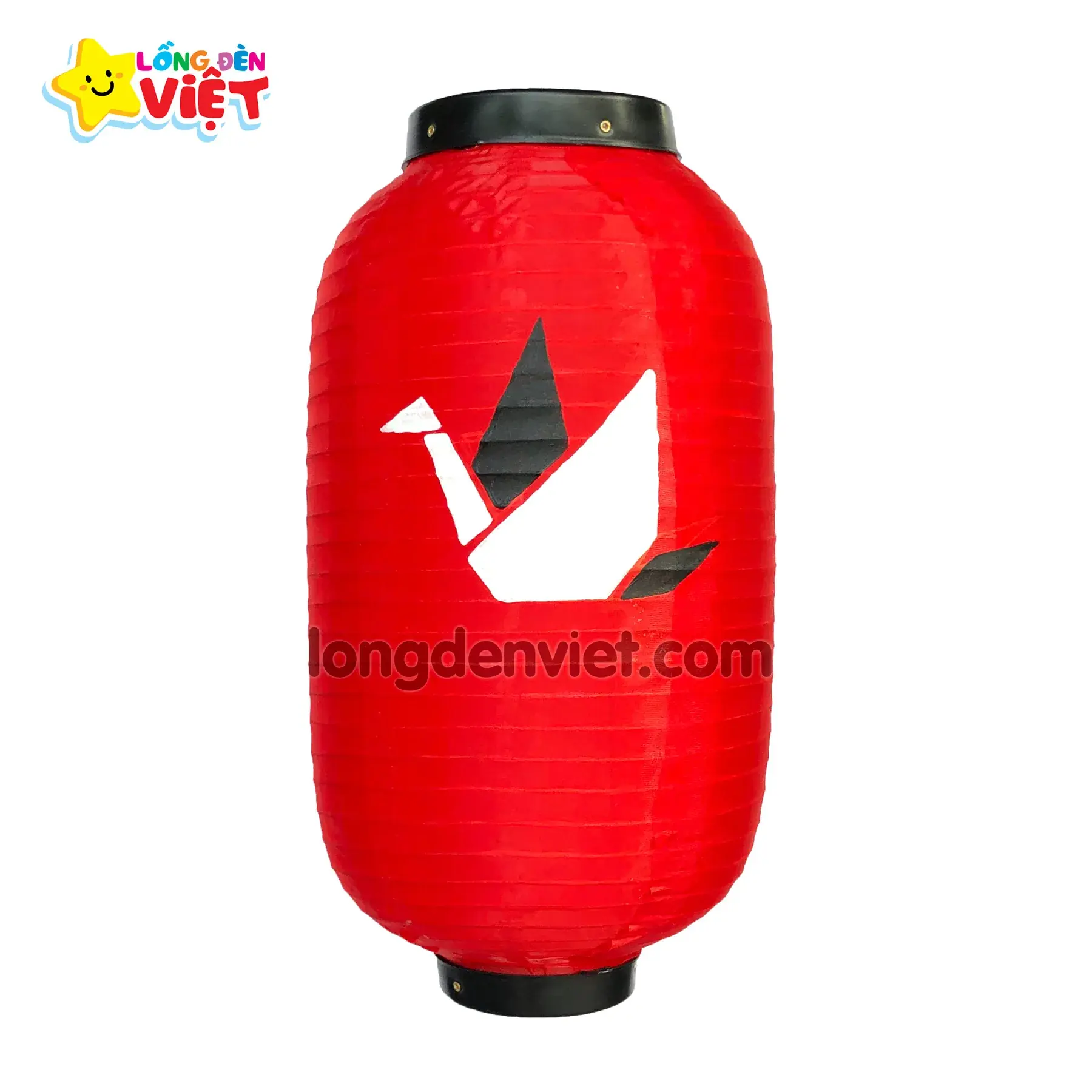 Lồng đèn kiểu nhật Vẽ Hạc V08 — đèn khách sạn Việt Nam | LongDenViet