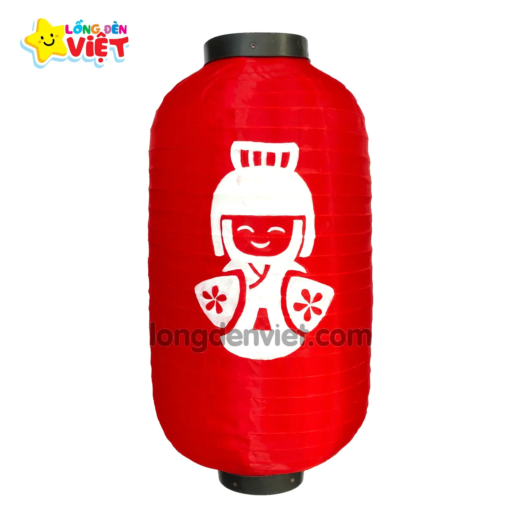 Lồng đèn kiểu nhật Vẽ Kimono V09 — đèn khách sạn Việt Nam | LongDenViet