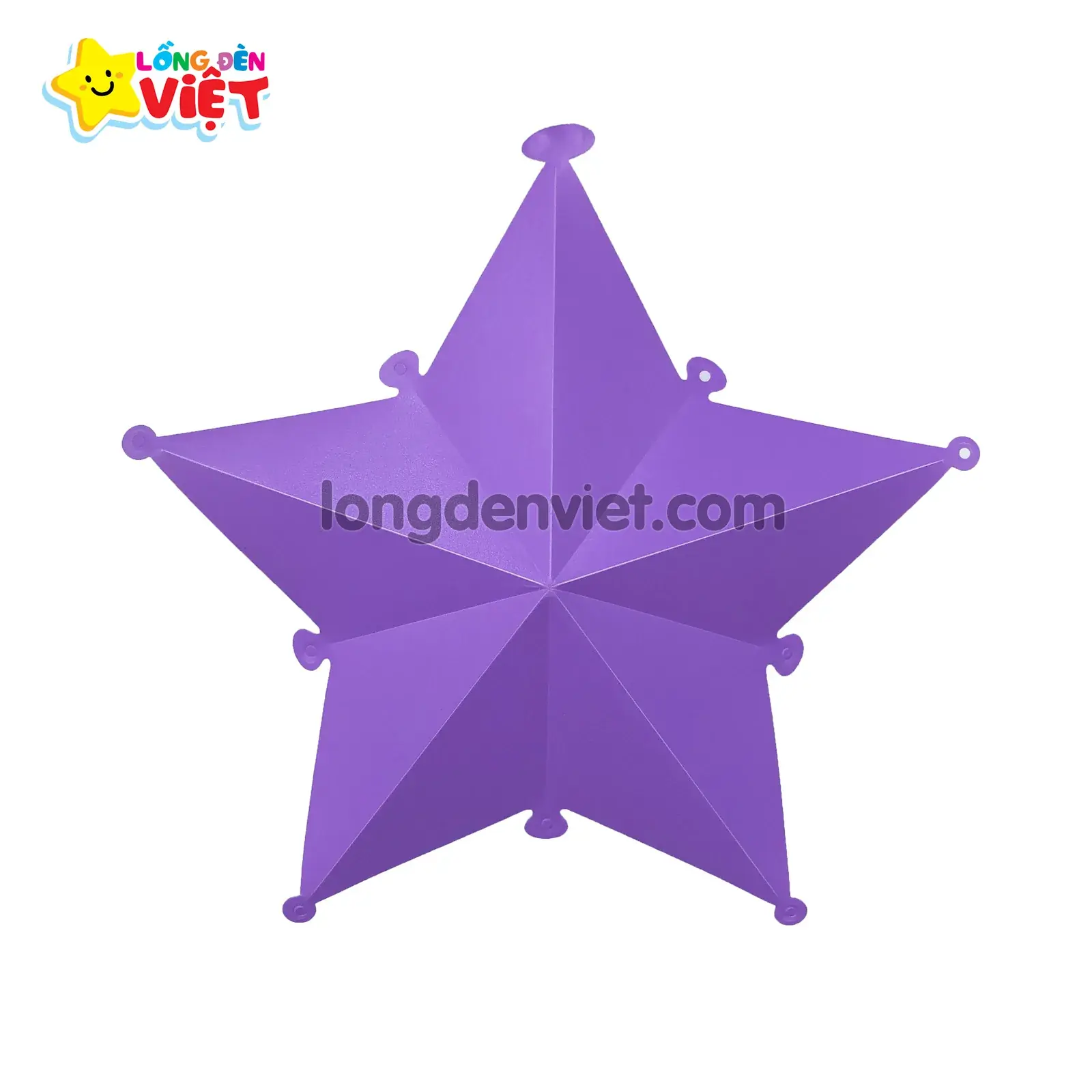 Ngôi sao nhựa màu tím — đèn lồng thủ công Việt Nam | LongDenViet