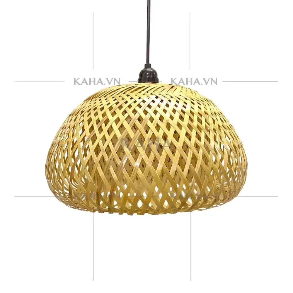 Đèn tre hình nấm MTX-849009 — đèn mây tre Việt Nam | LongDenViet