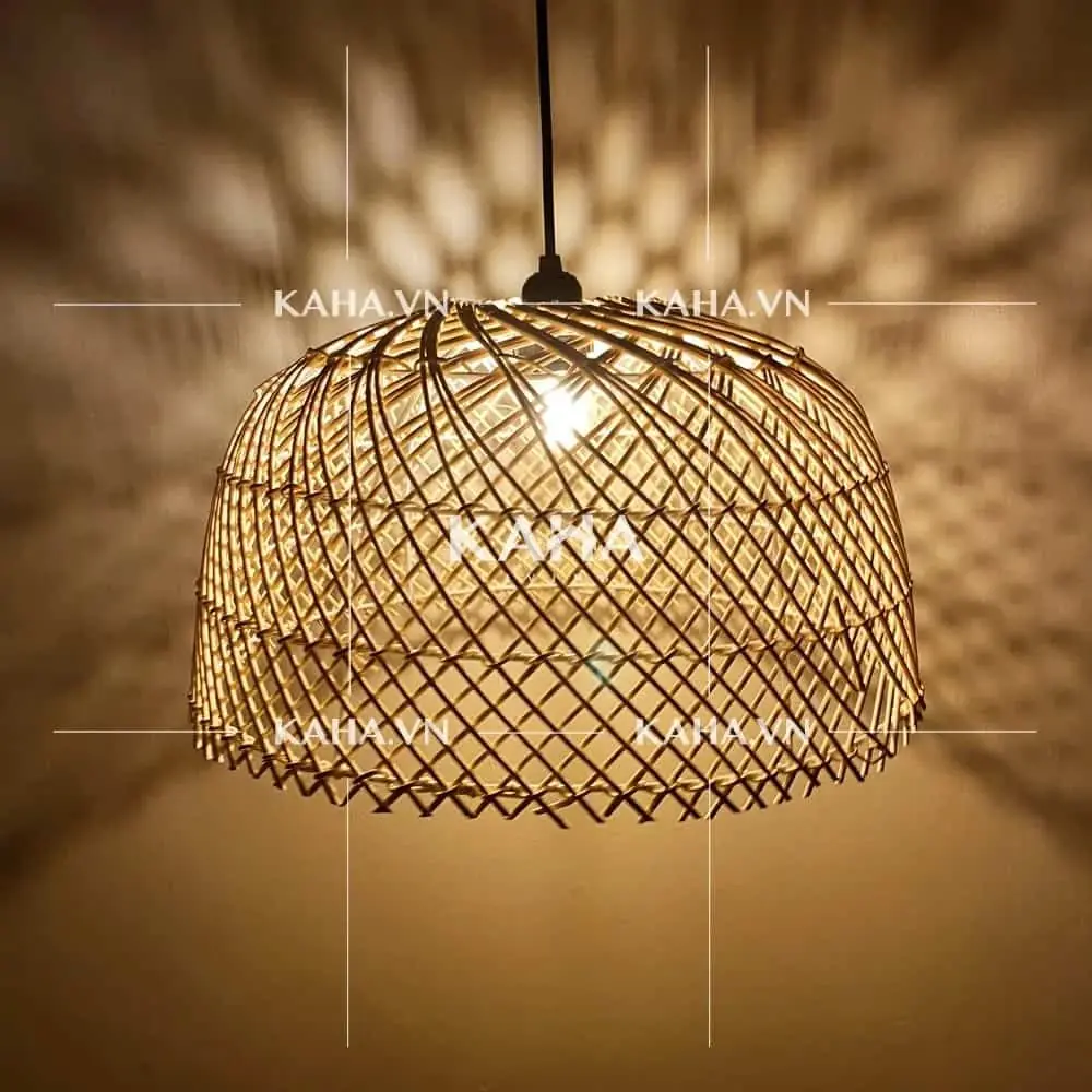 Đèn mây lồng bàn MTX-8490010 — đèn trang trí nội thất Việt Nam | LongDenViet