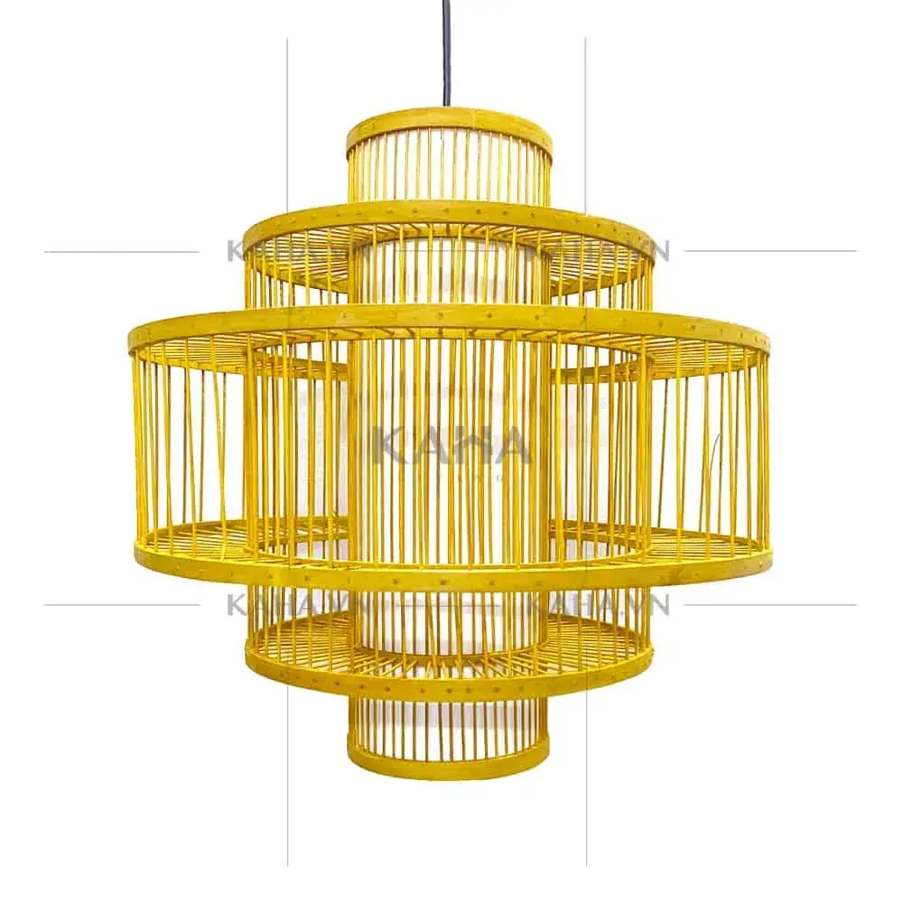 Đèn tăm tre 3 tầng MTX-8490012 — đèn trang trí nội thất Việt Nam | LongDenViet