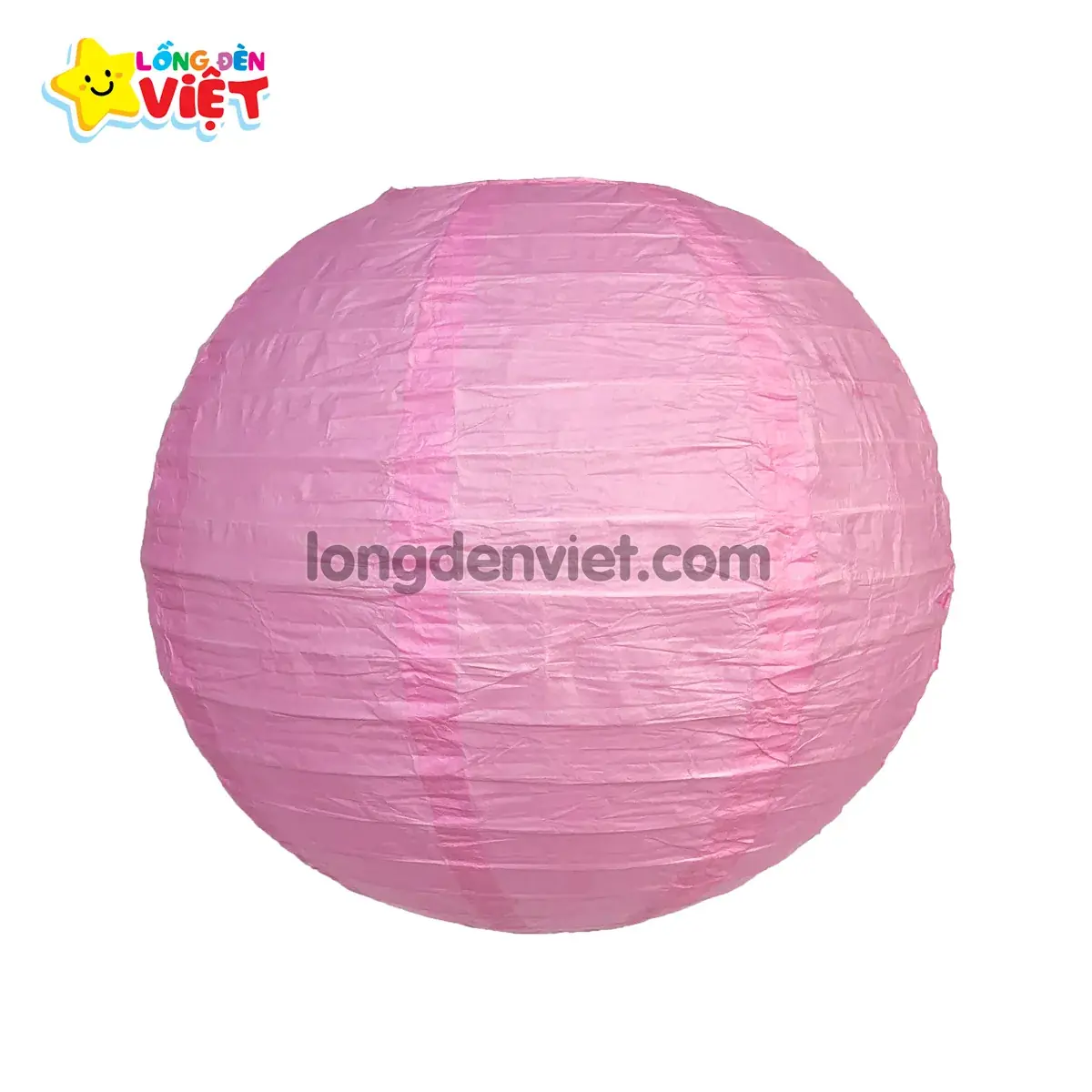 Lồng đèn giấy tròn Hồng phấn — đèn khách sạn Việt Nam | LongDenViet