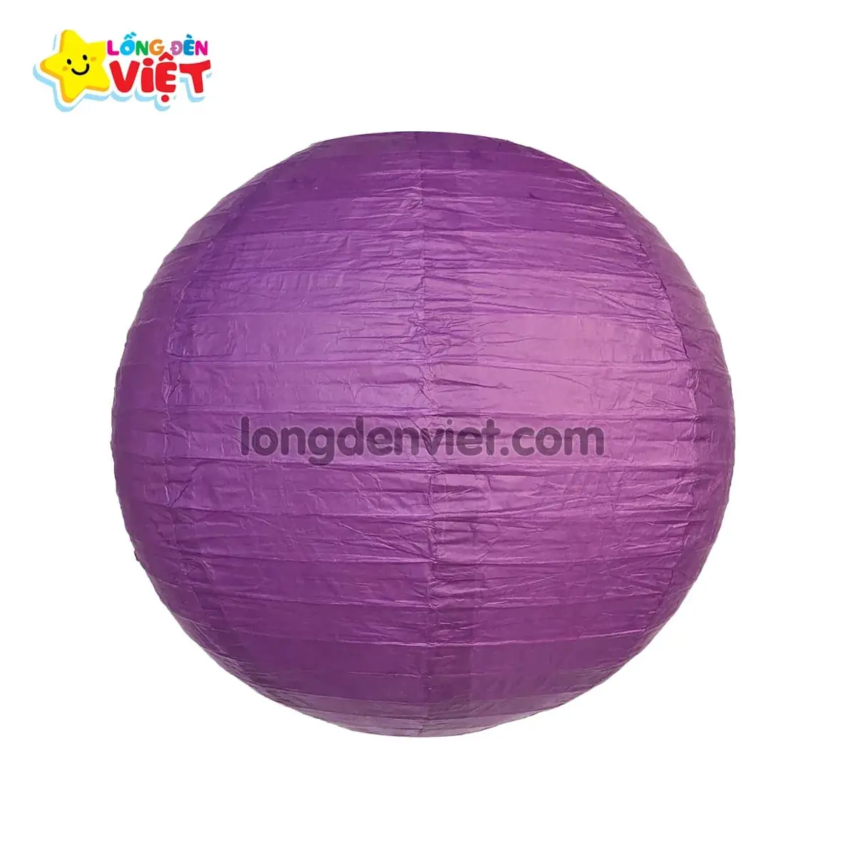 Lồng đèn giấy tròn Tím đậm — đèn khách sạn Việt Nam | LongDenViet