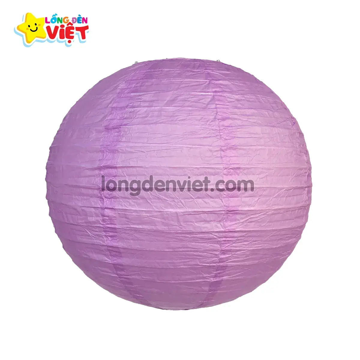 Lồng đèn giấy tròn Tím nhạt — đèn khách sạn Việt Nam | LongDenViet