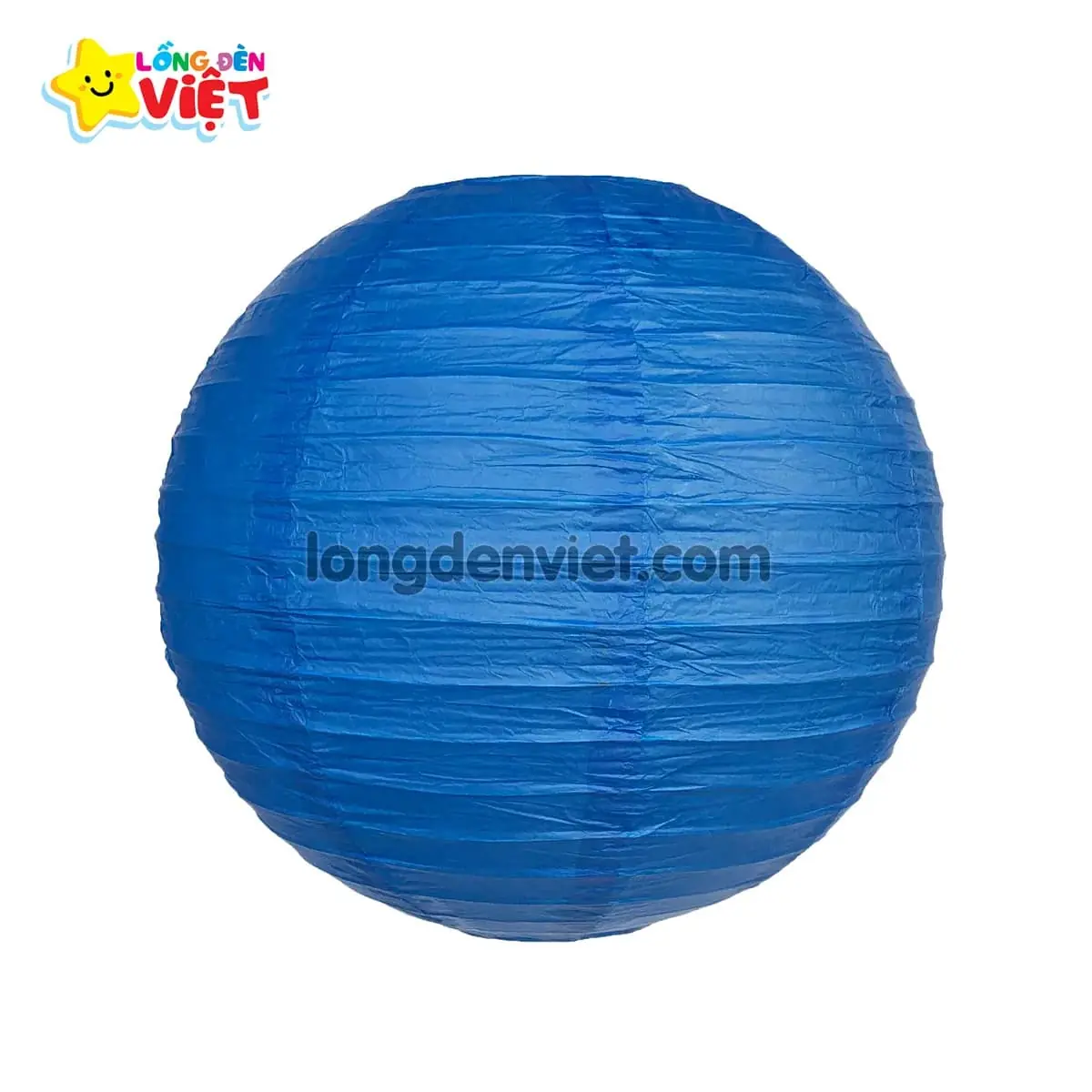 Lồng đèn giấy tròn Xanh dương đậm — đèn khách sạn Việt Nam | LongDenViet
