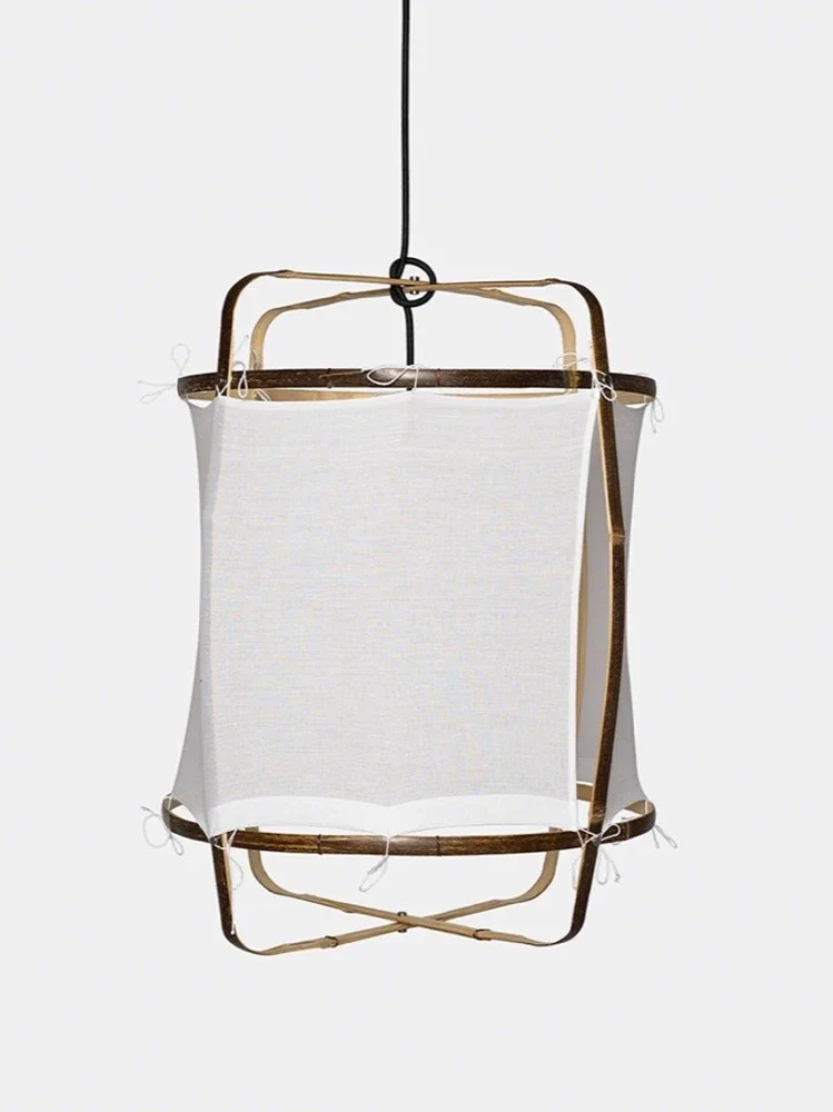 Đèn tre khung gỗ