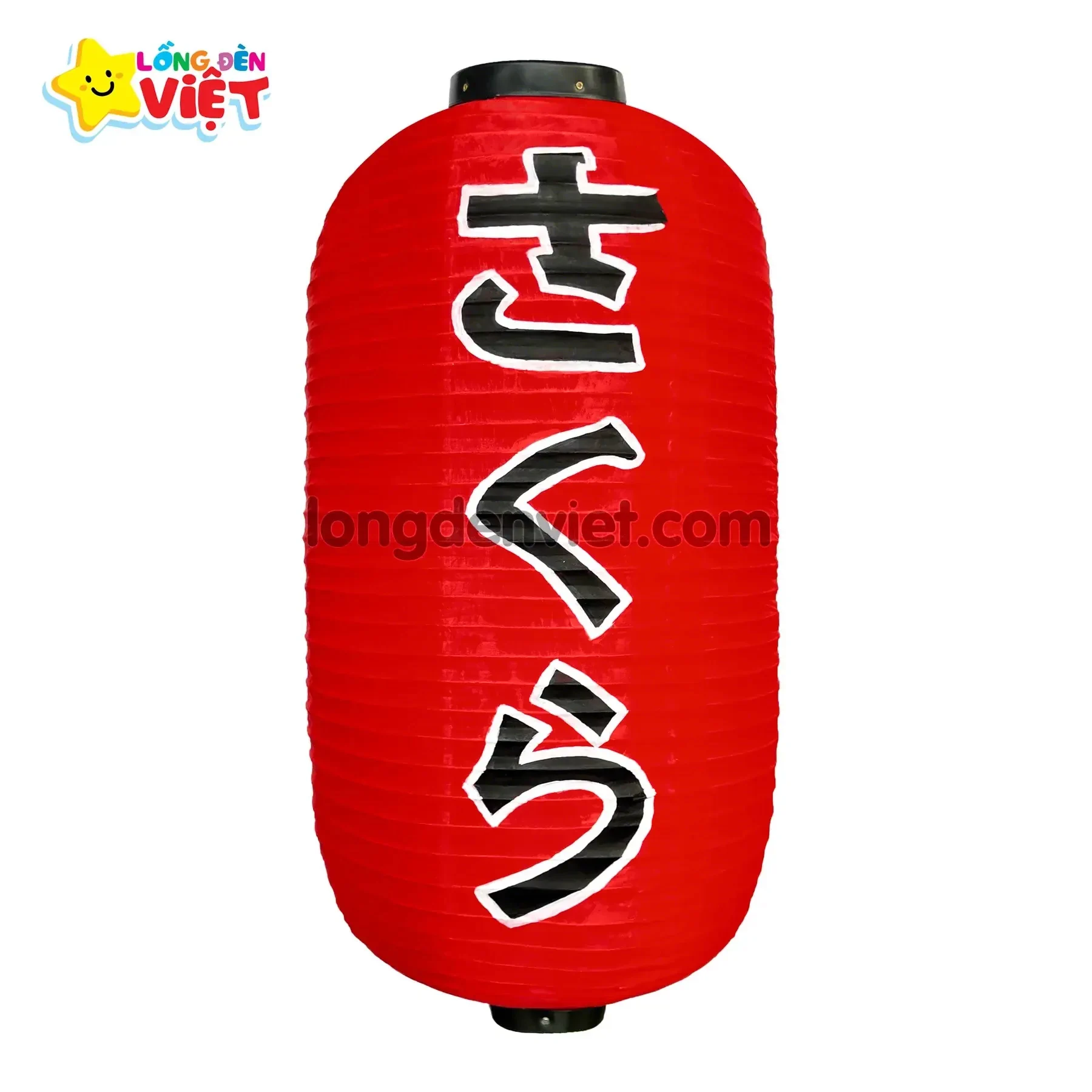 Lồng đèn kiểu Nhật Vẽ chữ Sakura V02 — đèn lồng thủ công Việt Nam | LongDenViet